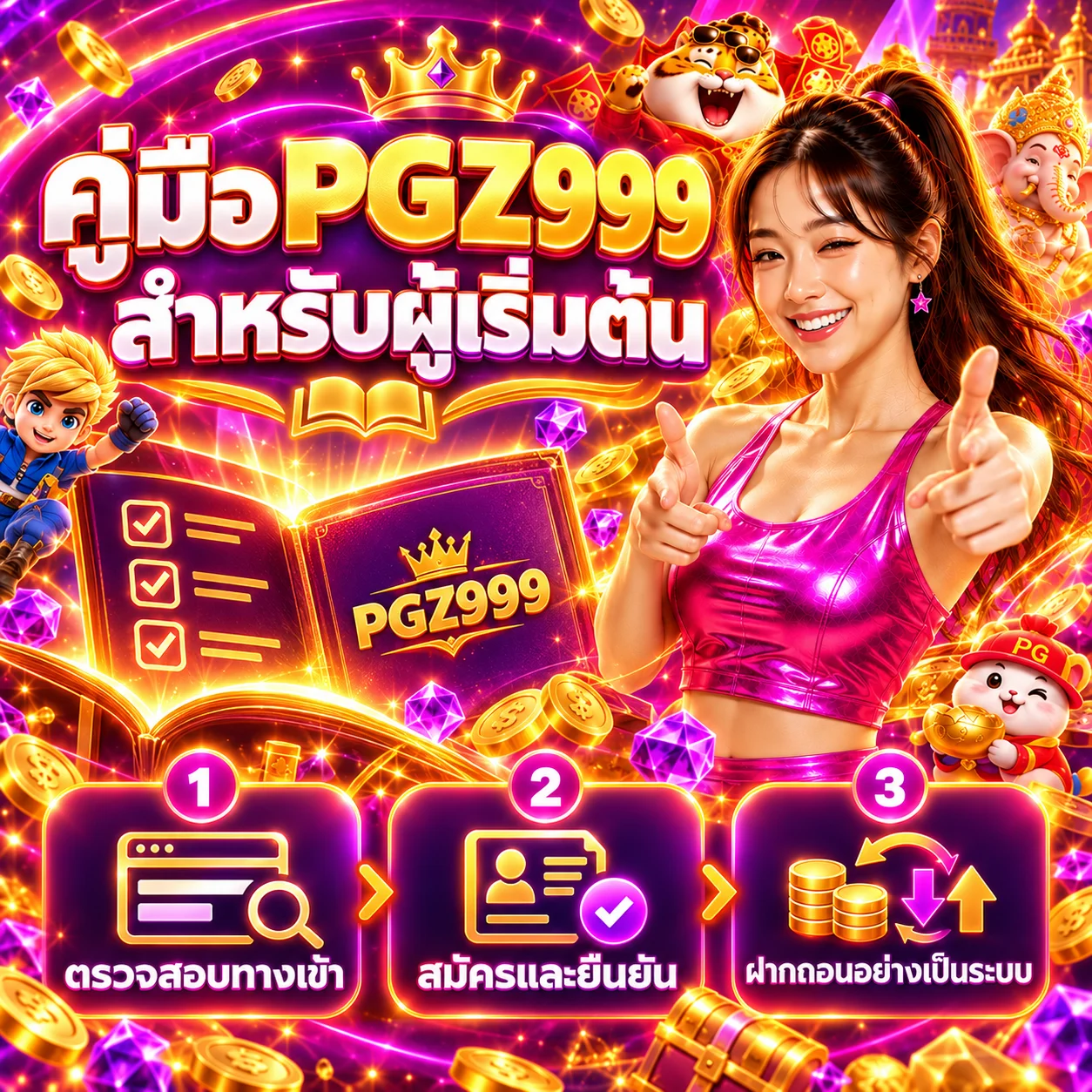 PGZ999 คู่มือสมัคร เข้าใช้ และฝากถอนสำหรับมือใหม่